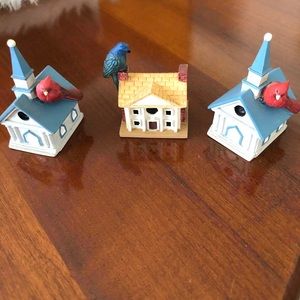 Lenox Miniatures Garden Bird Houses